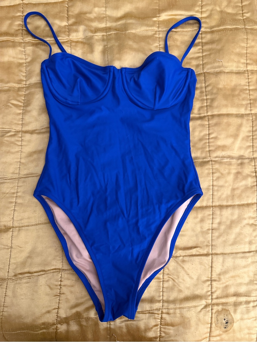 J. Crew Electric Blue One-Piece Swimsuit